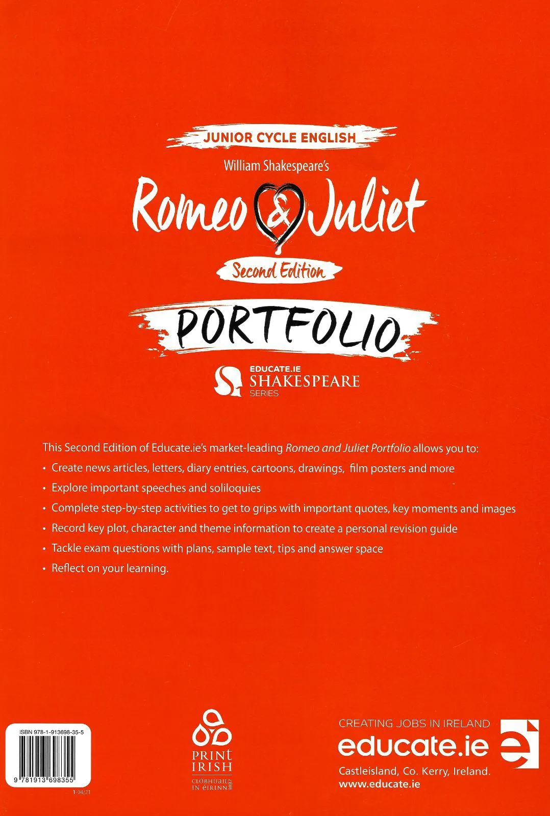 Romeo & Juliet - Portfolio Book - New / Second Edition (2021)