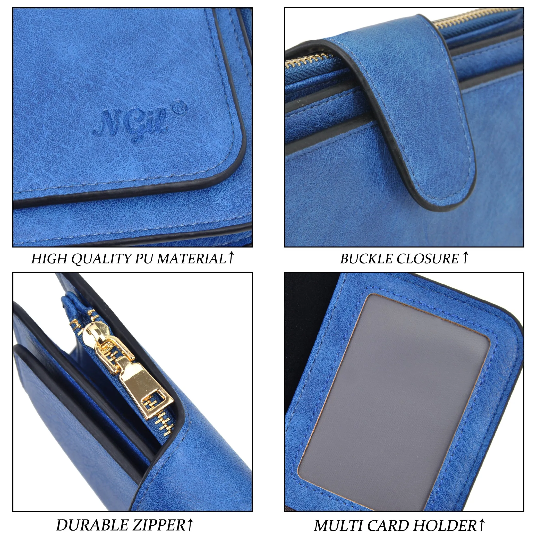 Royal Blue NGIL Trifold Wallet