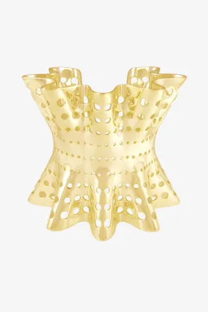 Ruffle Statement Bracelet
