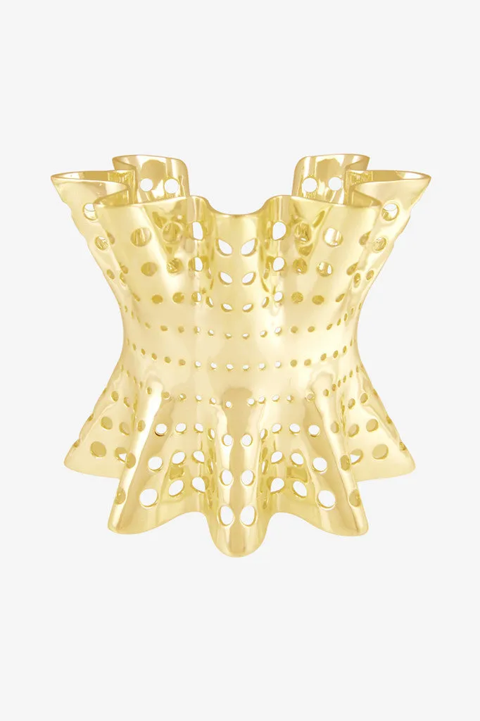 Ruffle Statement Bracelet