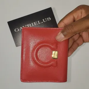 Salvatore Ferragamo Gancini City French Wallet in Lipstick Red