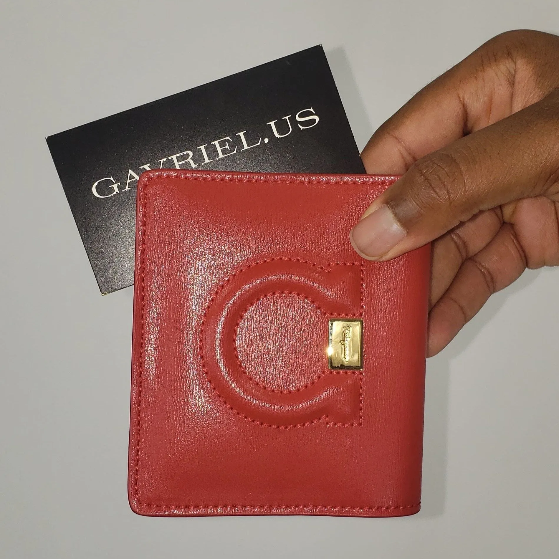 Salvatore Ferragamo Gancini City French Wallet in Lipstick Red