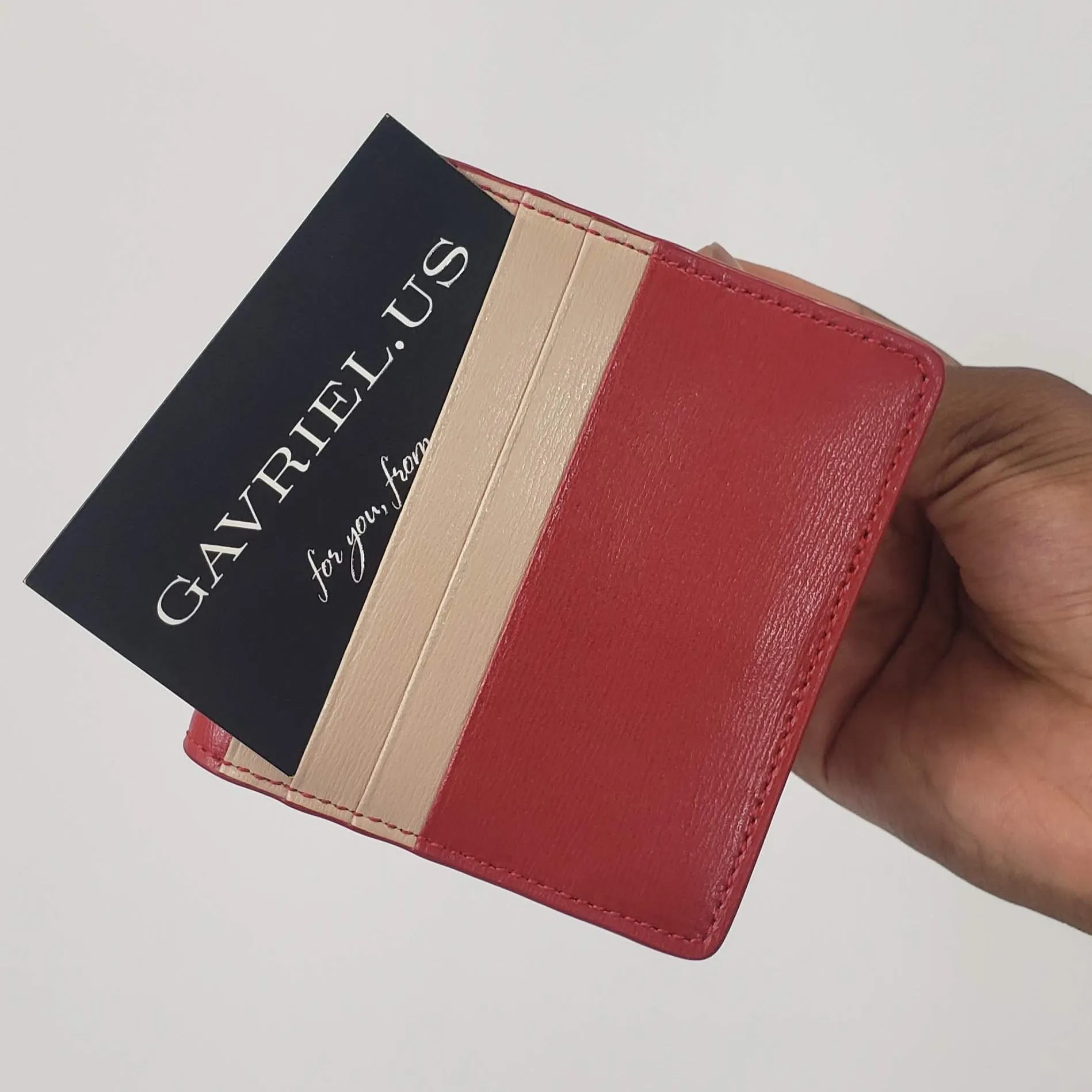 Salvatore Ferragamo Gancini City French Wallet in Lipstick Red