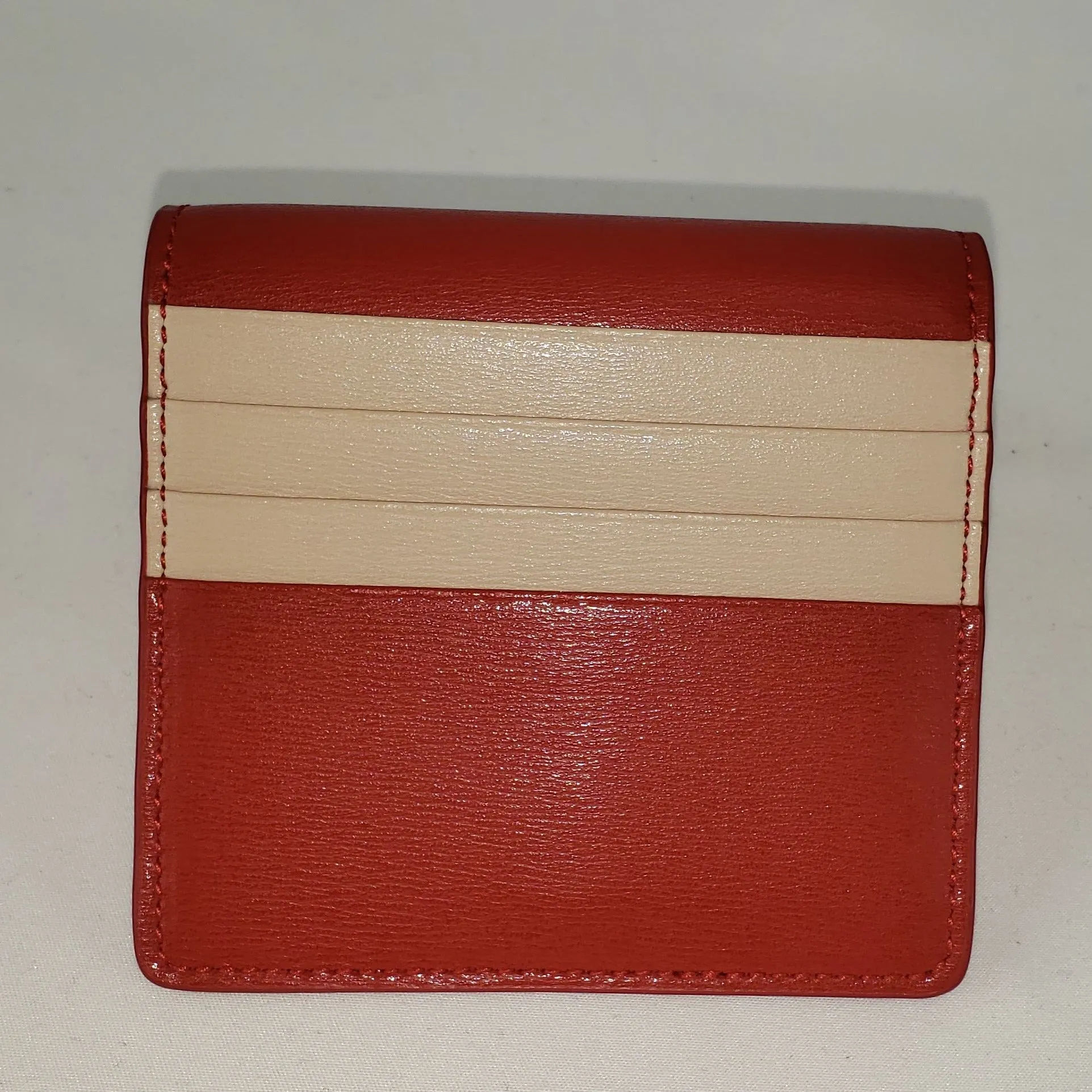 Salvatore Ferragamo Gancini City French Wallet in Lipstick Red