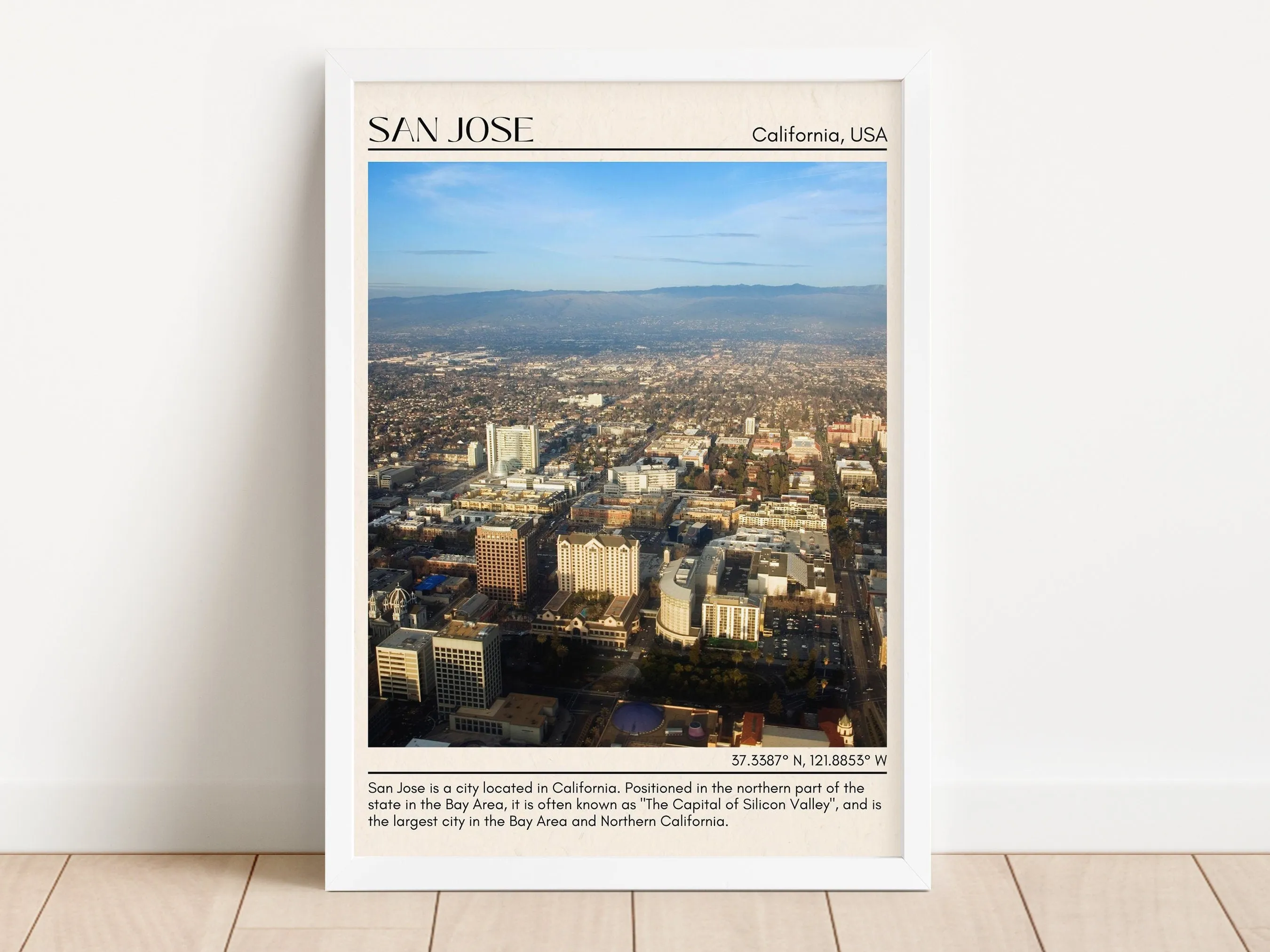 San Jose Minimal Wall Art, California, USA