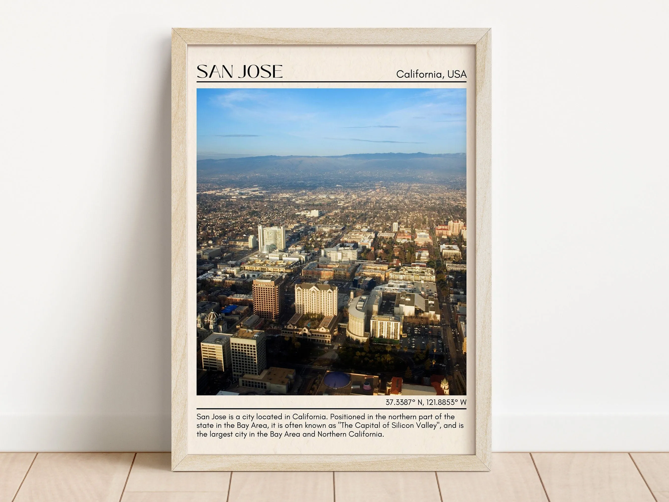 San Jose Minimal Wall Art, California, USA