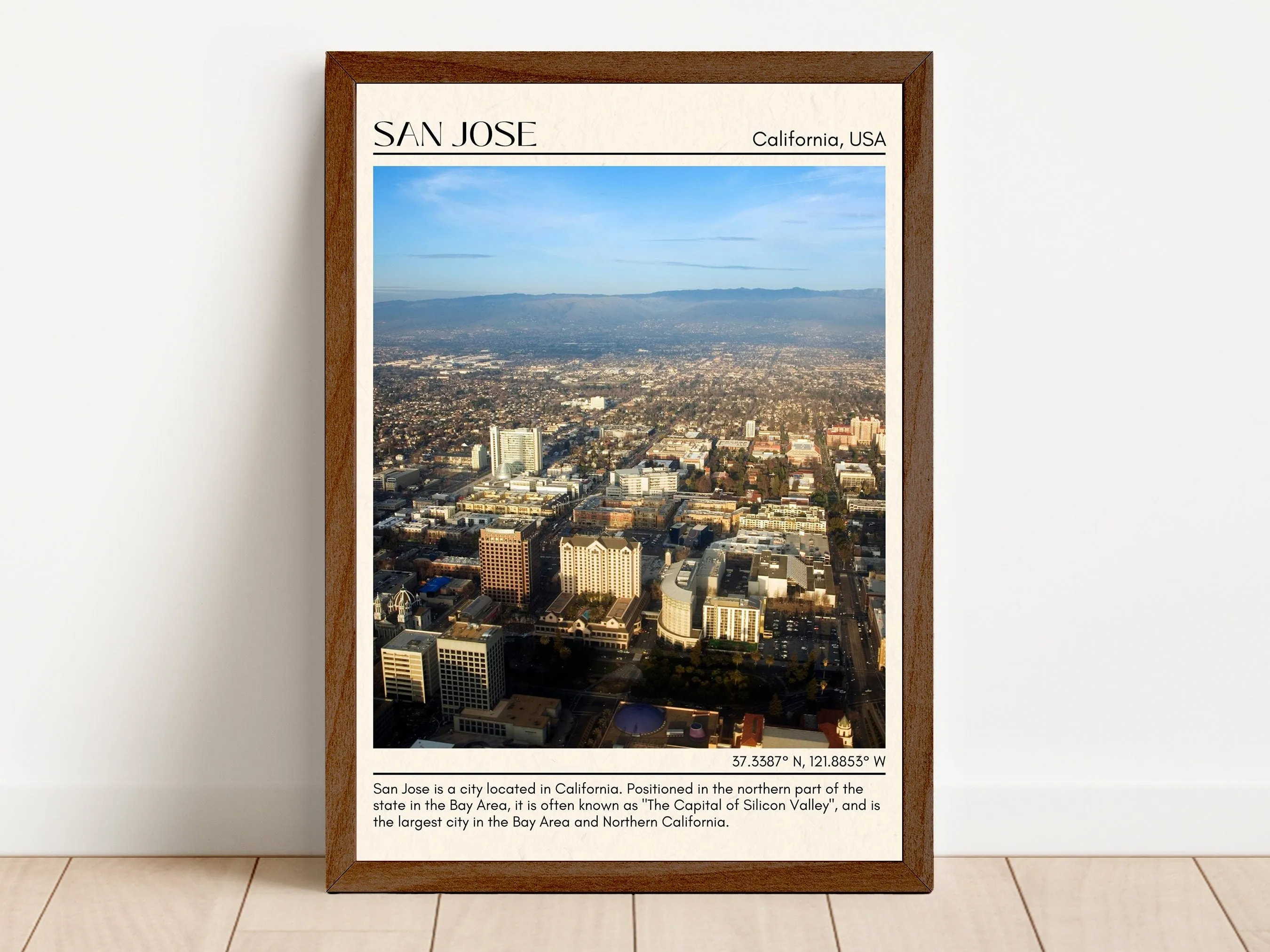 San Jose Minimal Wall Art, California, USA