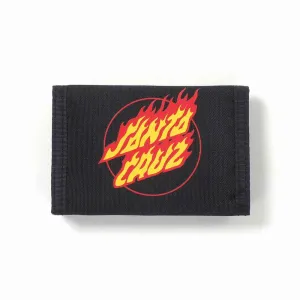 SANTA CRUZ FLAMING HAND WALLET VELCRO CLOSURE