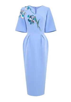 Serenity Blossom - Blue Sky Pegged Dress