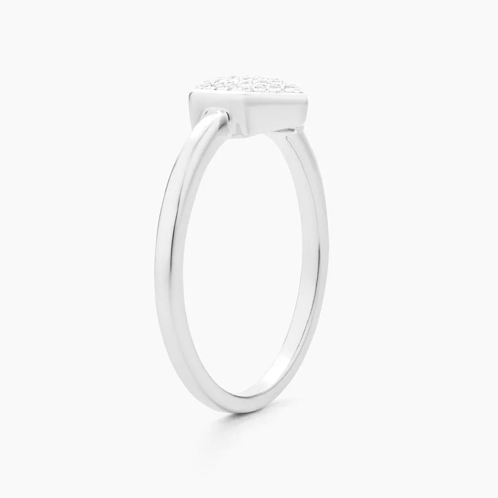 Shimmering Hexa Statement Ring