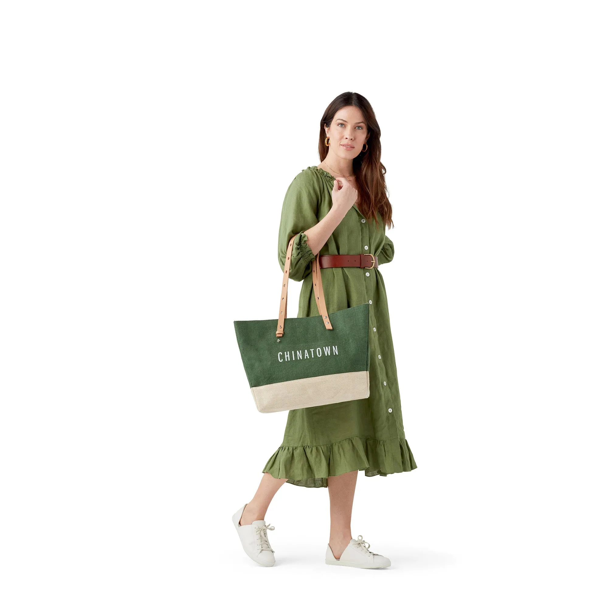 Shoulder Market Bag in Field Green (004GN) | Estimated: May 2025 Delivery