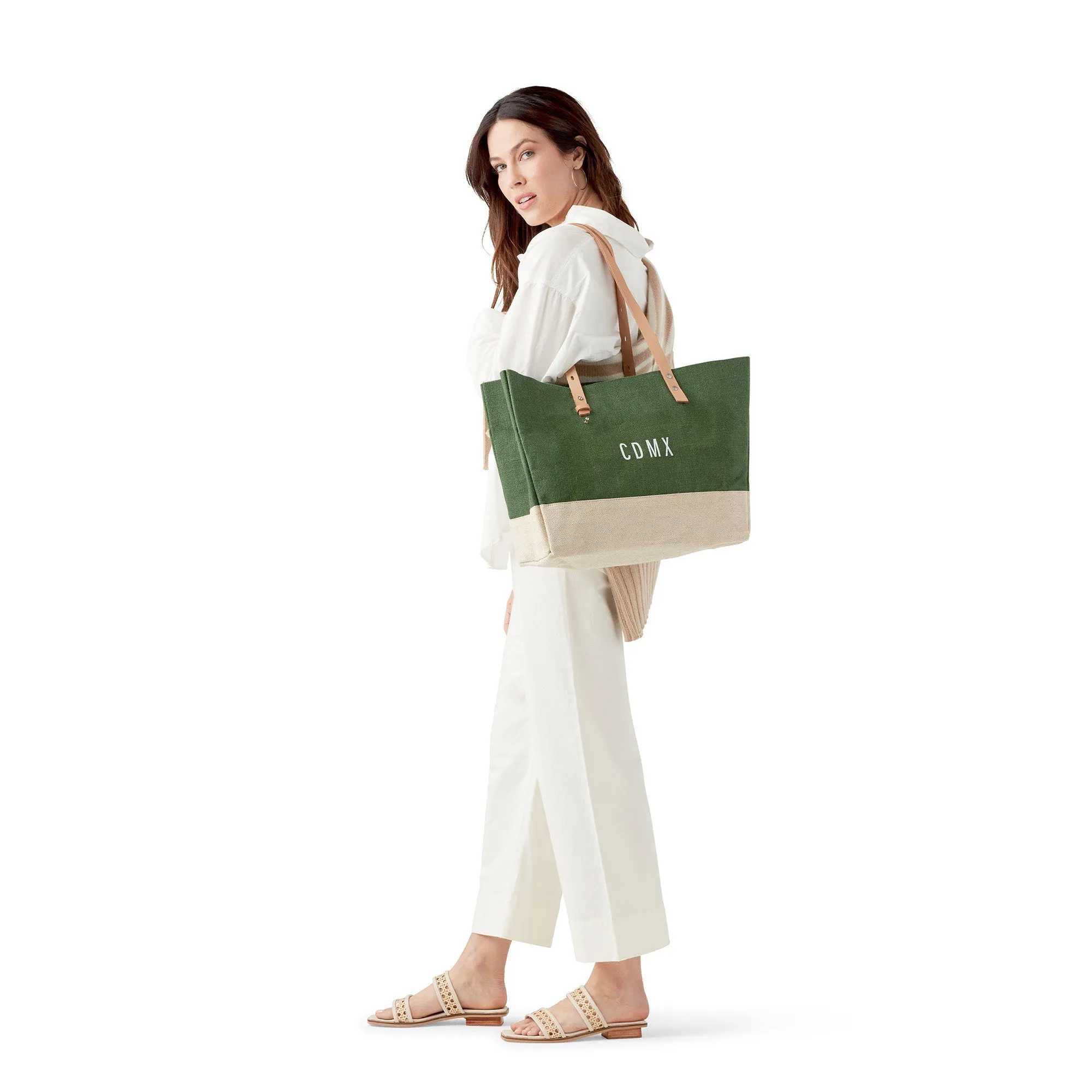 Shoulder Market Bag in Field Green (004GN) | Estimated: May 2025 Delivery