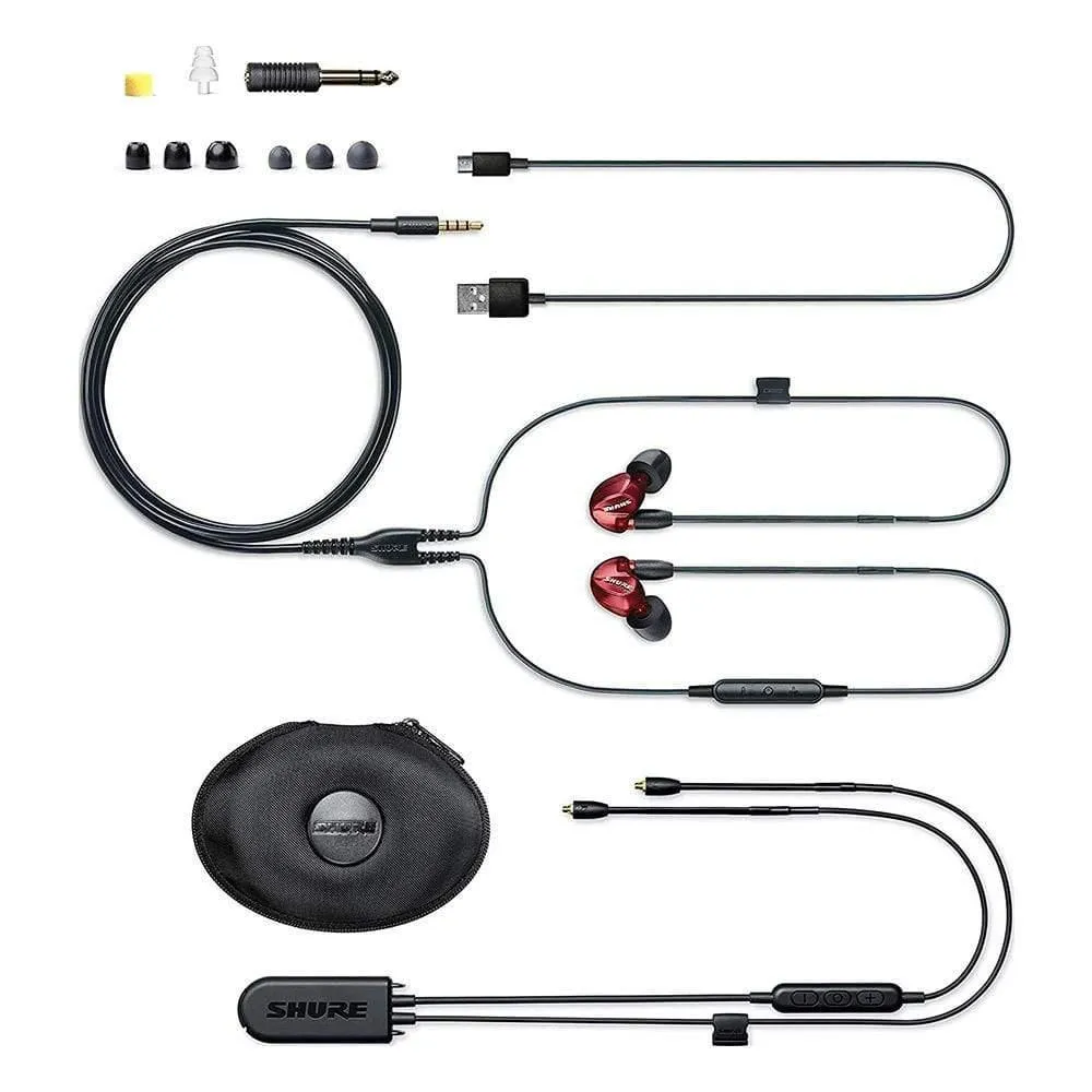 SHURE SE535 Red/Bronze Limited Edition Earphone With High-Resolution Bluetooth Communication Cable RMCE-BT1