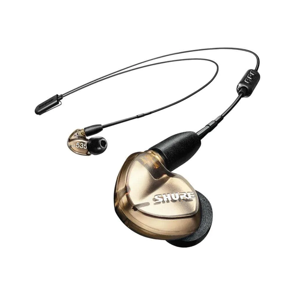 SHURE SE535 Red/Bronze Limited Edition Earphone With High-Resolution Bluetooth Communication Cable RMCE-BT1