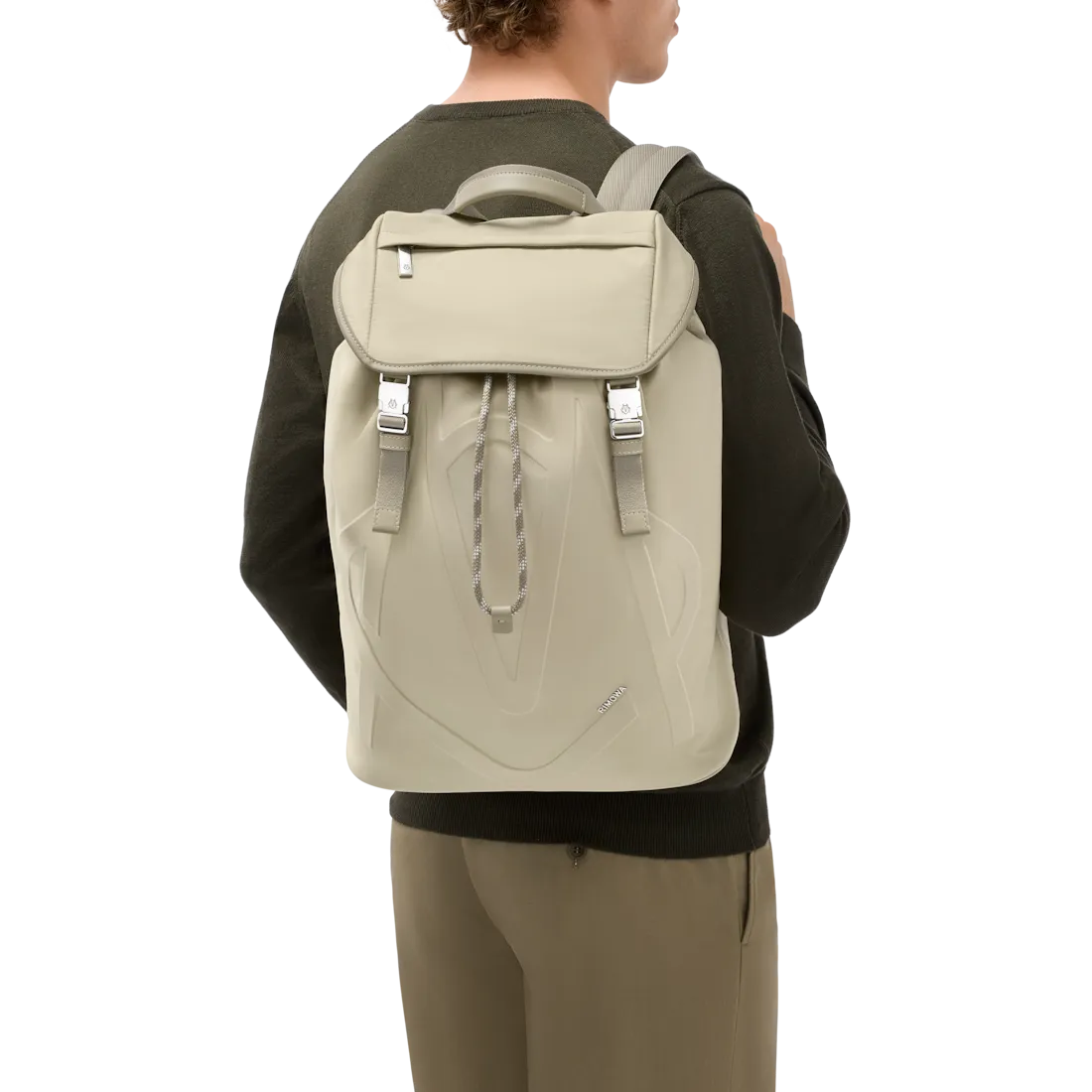 Signature Nylon Flap Backpack Large