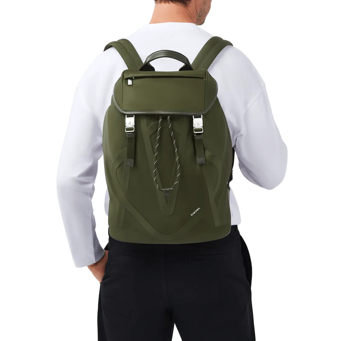 Signature Nylon Flap Backpack Large