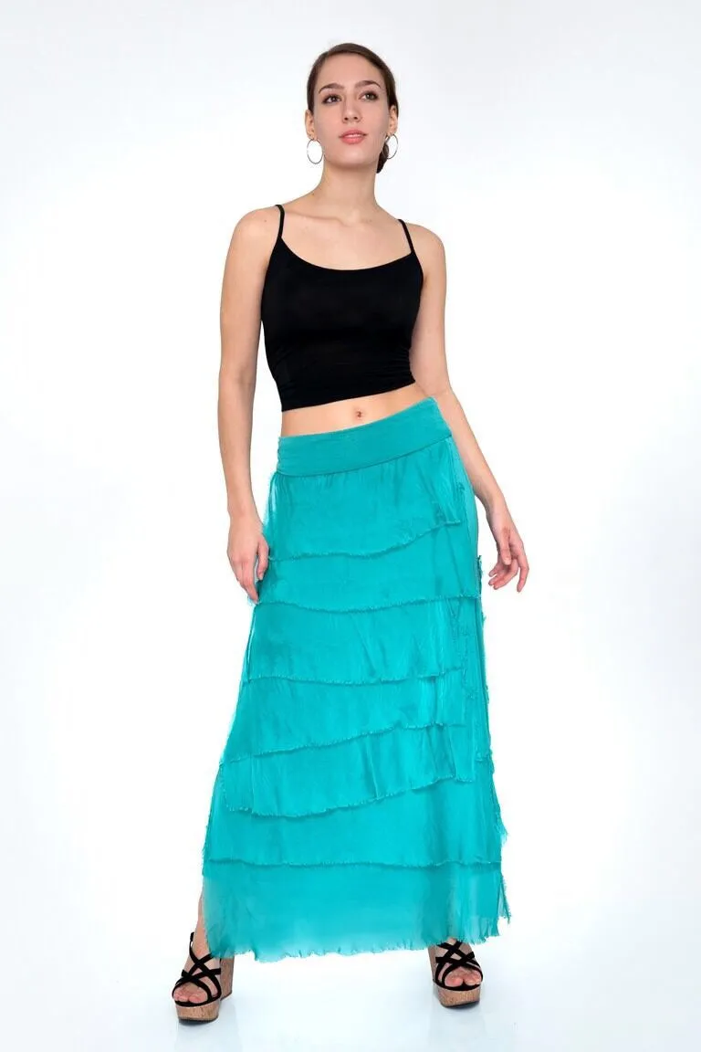 Silk Layered Skirt