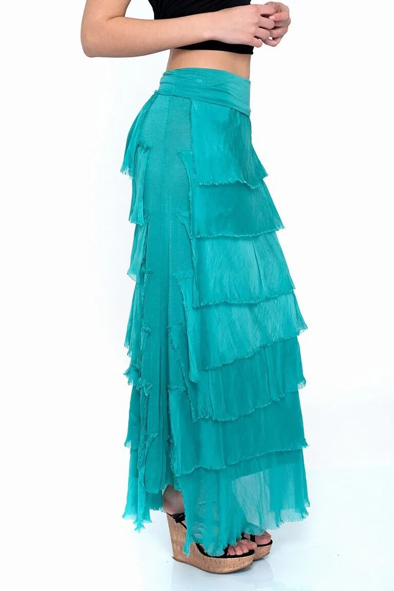 Silk Layered Skirt
