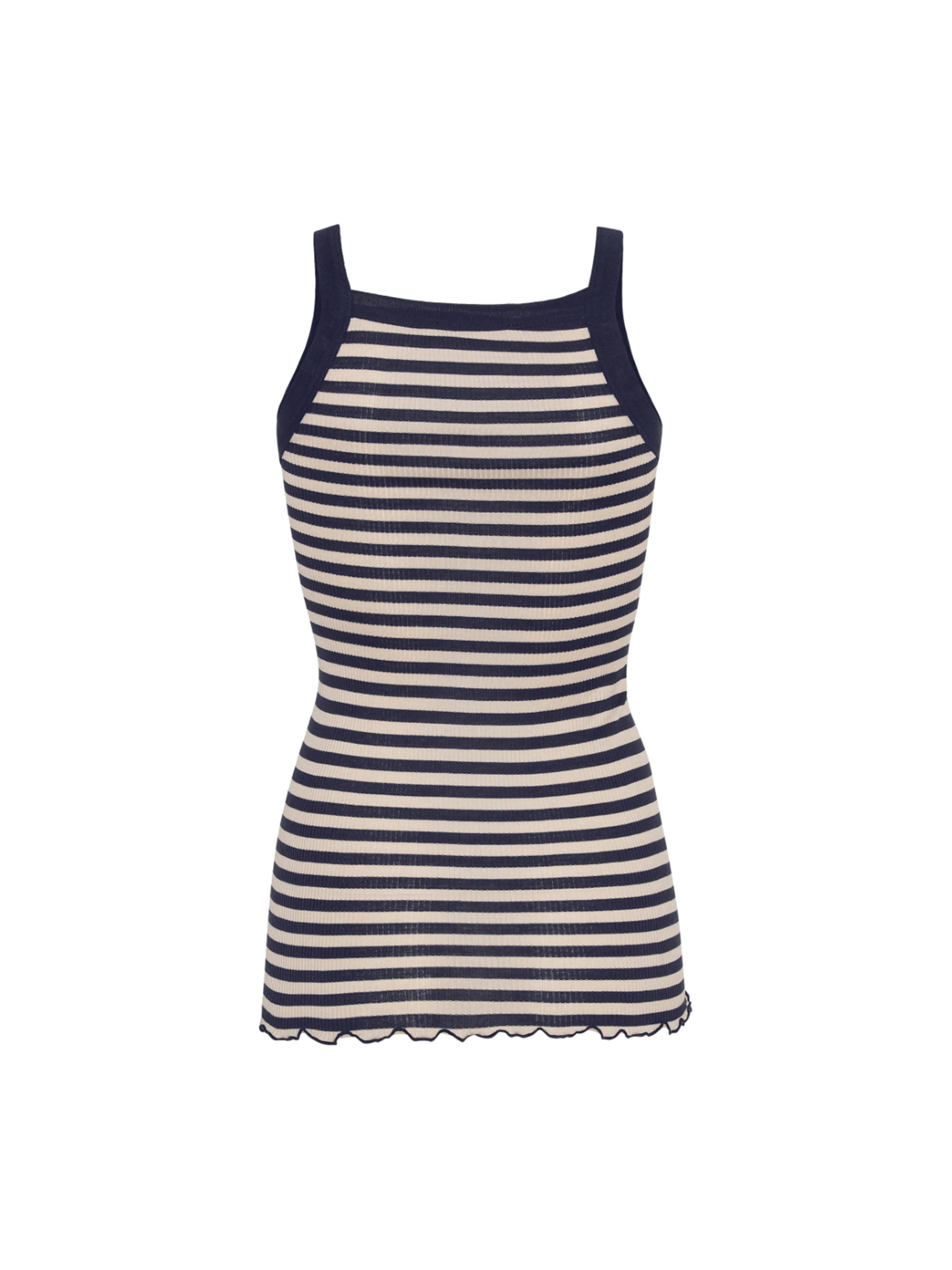 Silky Daze | Silk - Navy/Beige