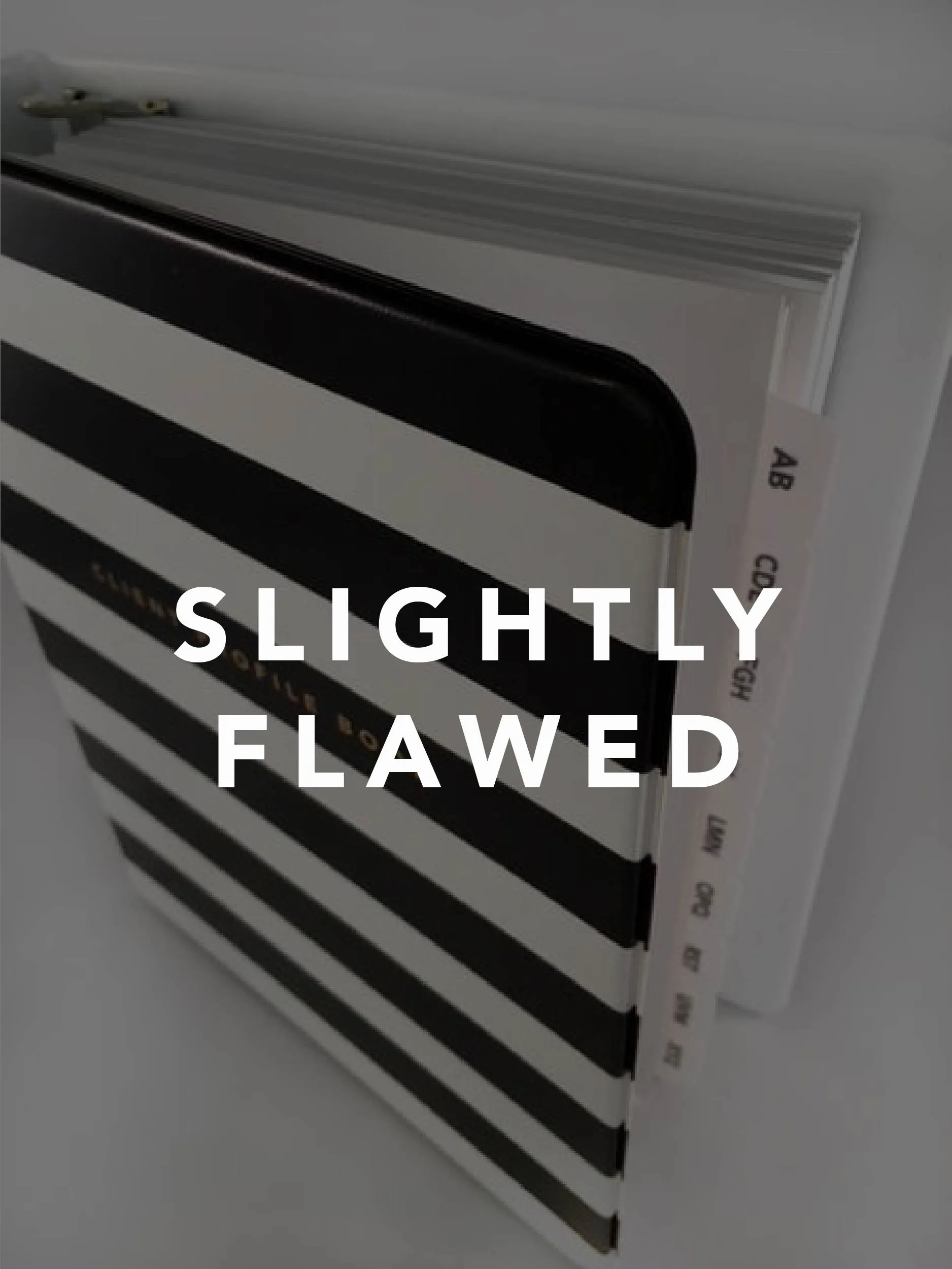 Slightly Flawed Book (Classic Striped)