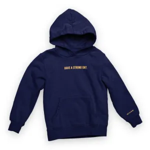 Slogan Statement Hoodie - Navy