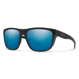Smith Optics Barra Matte Black Frame Glass Blue Mirror Lens Polarised Performance Sunglasses
