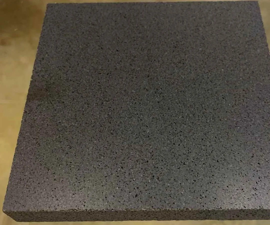 SOLID LAVA GREY TINY HOLES Basalt Honed Tile