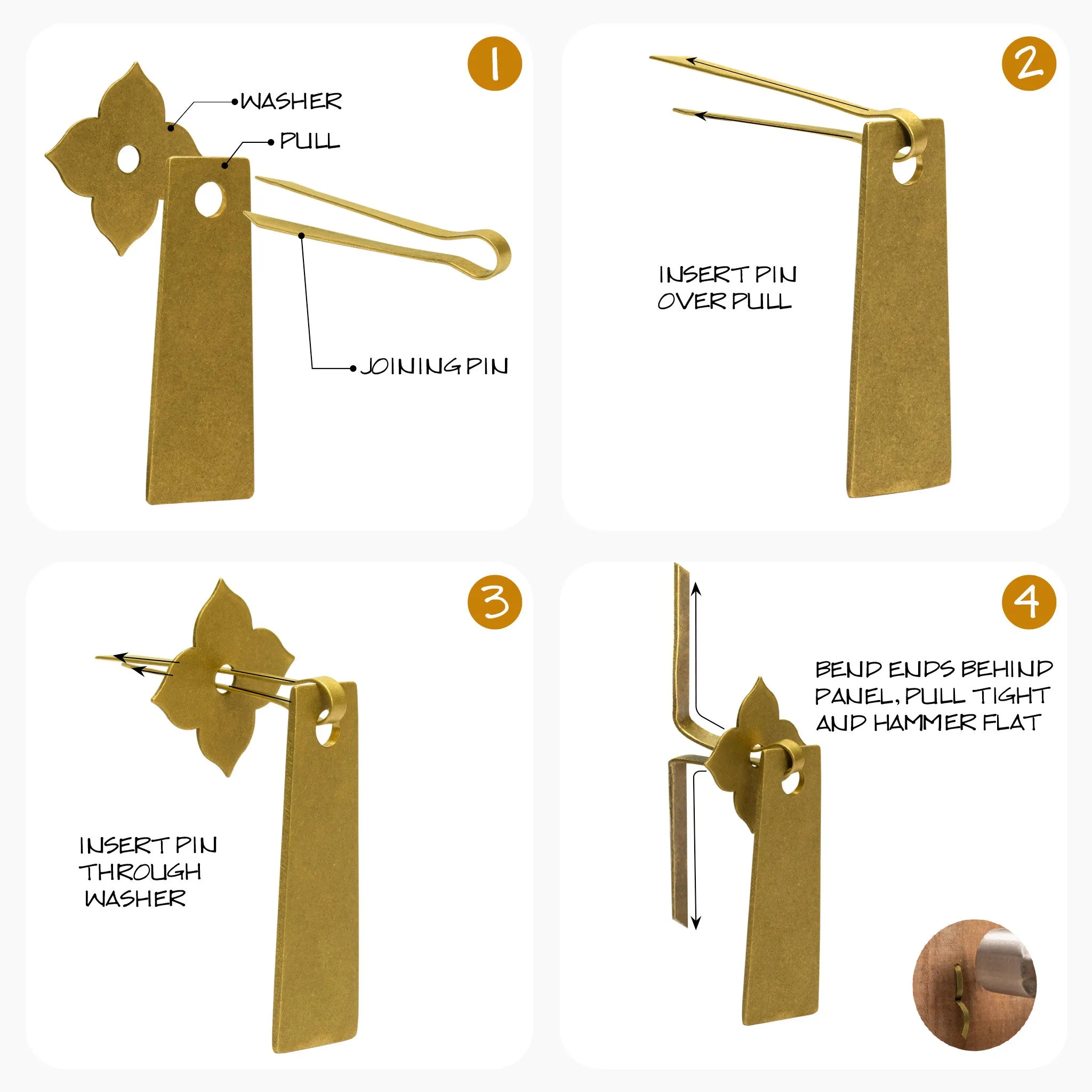 Spade Pulls 2.8" - Set of 2