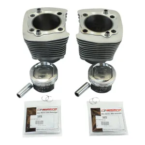 Sportster 883 to 1200cc Complete Big Bore Kit 86-03 Silver