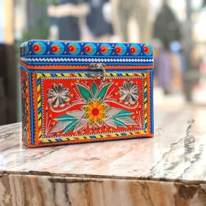 Star Flower Wooden Clutch