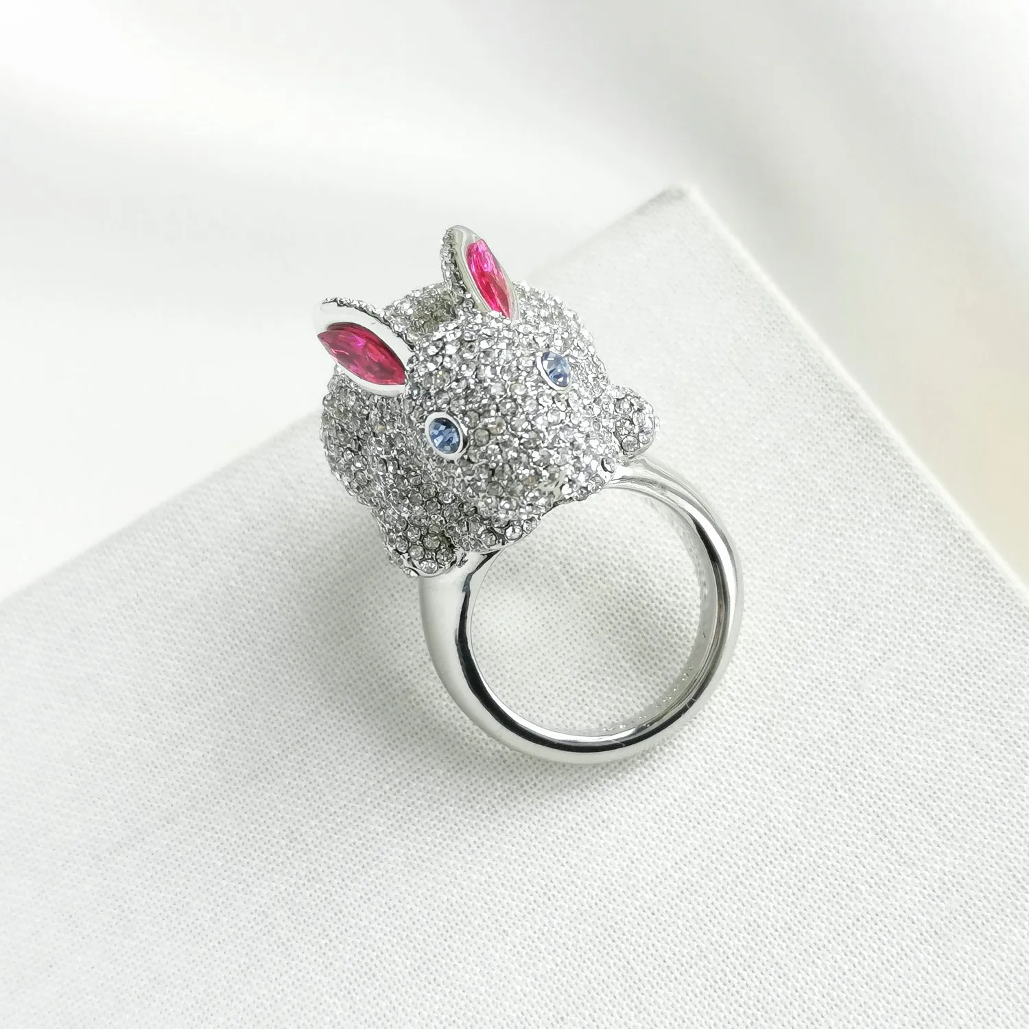 Starring Bunny Silver Statement Ring