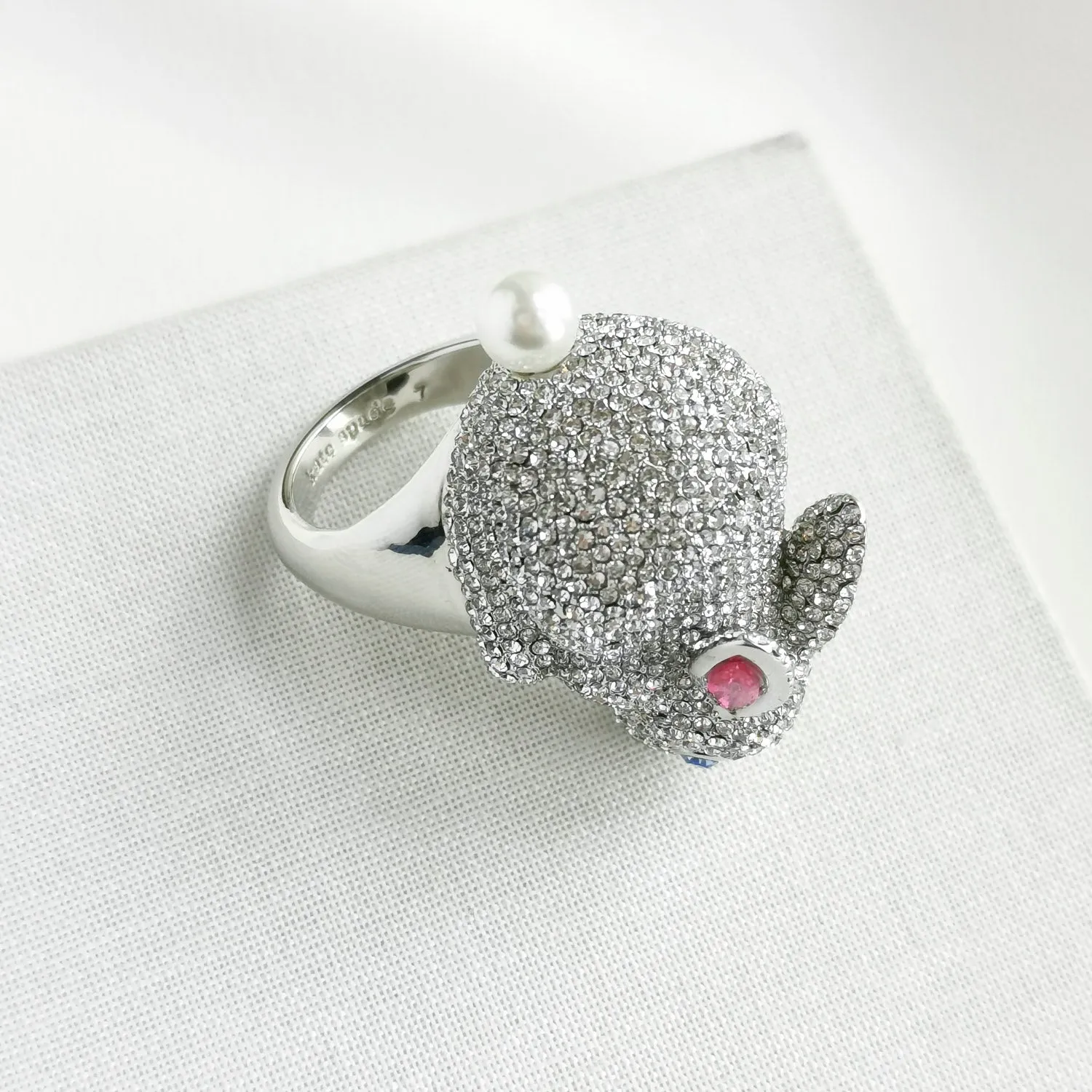 Starring Bunny Silver Statement Ring