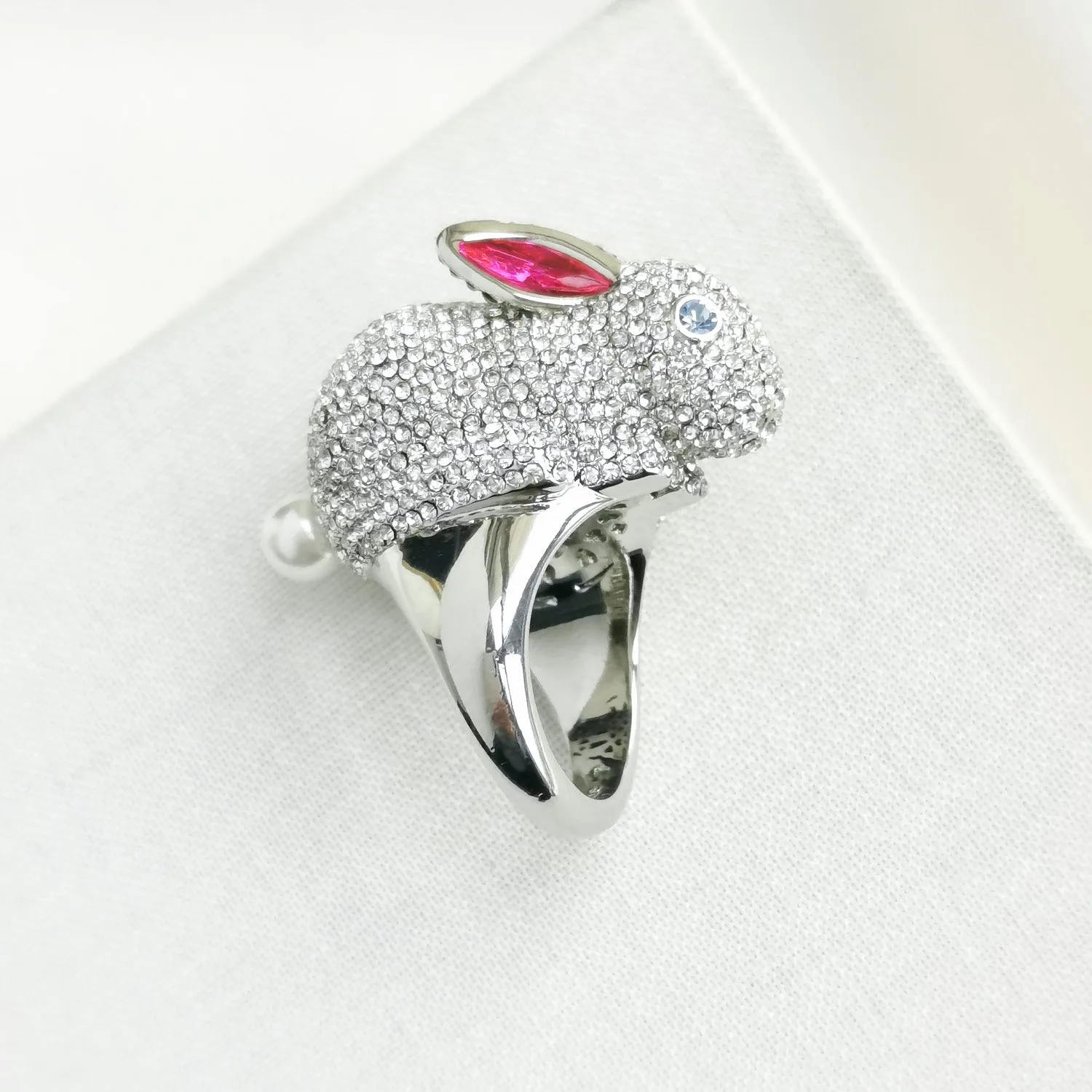 Starring Bunny Silver Statement Ring