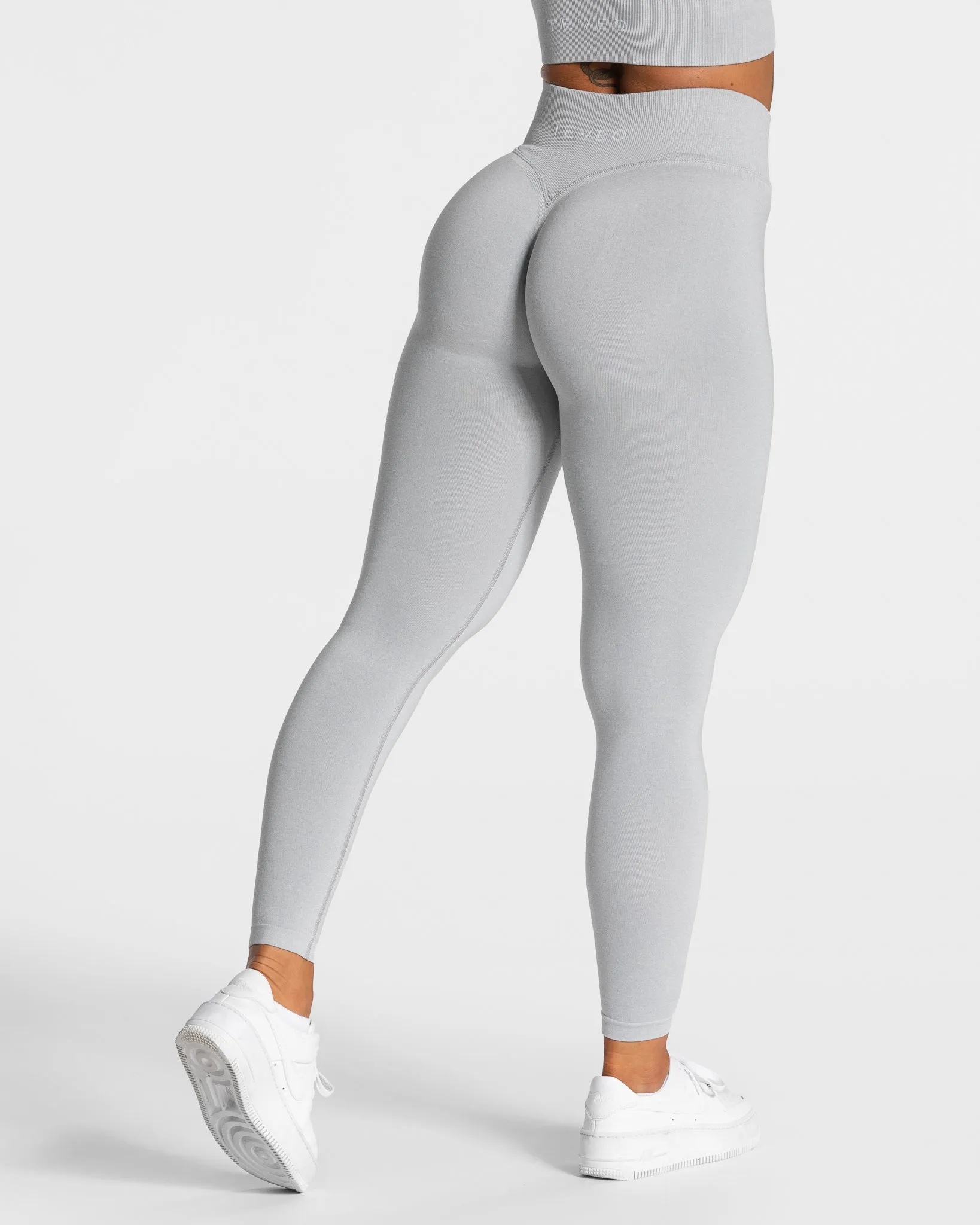 Statement Scrunch Leggings "Hellgrau"