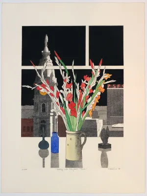Still Life with City Hall Tower