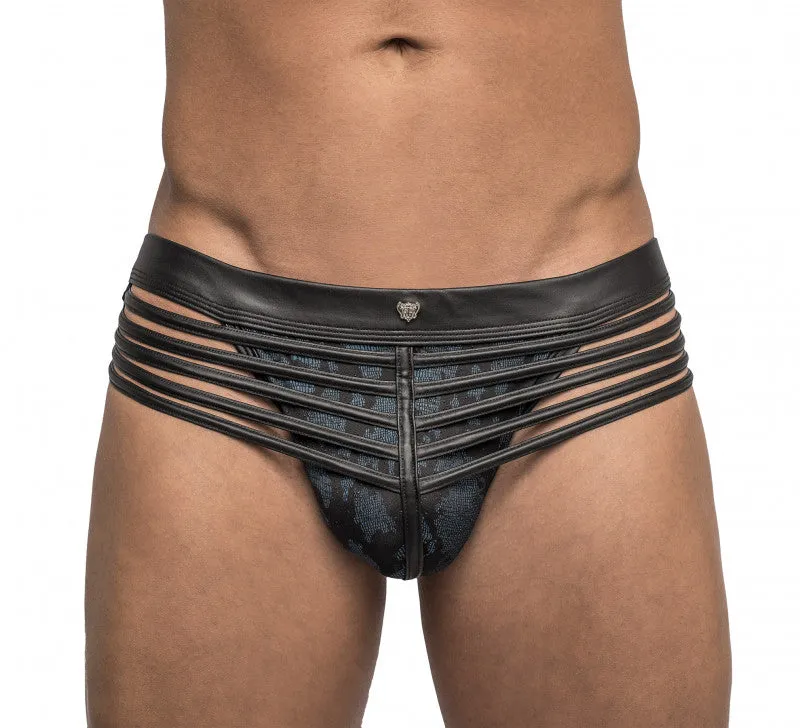Strapped & Bound - Jock - Small/ Medium - Blue/  Black