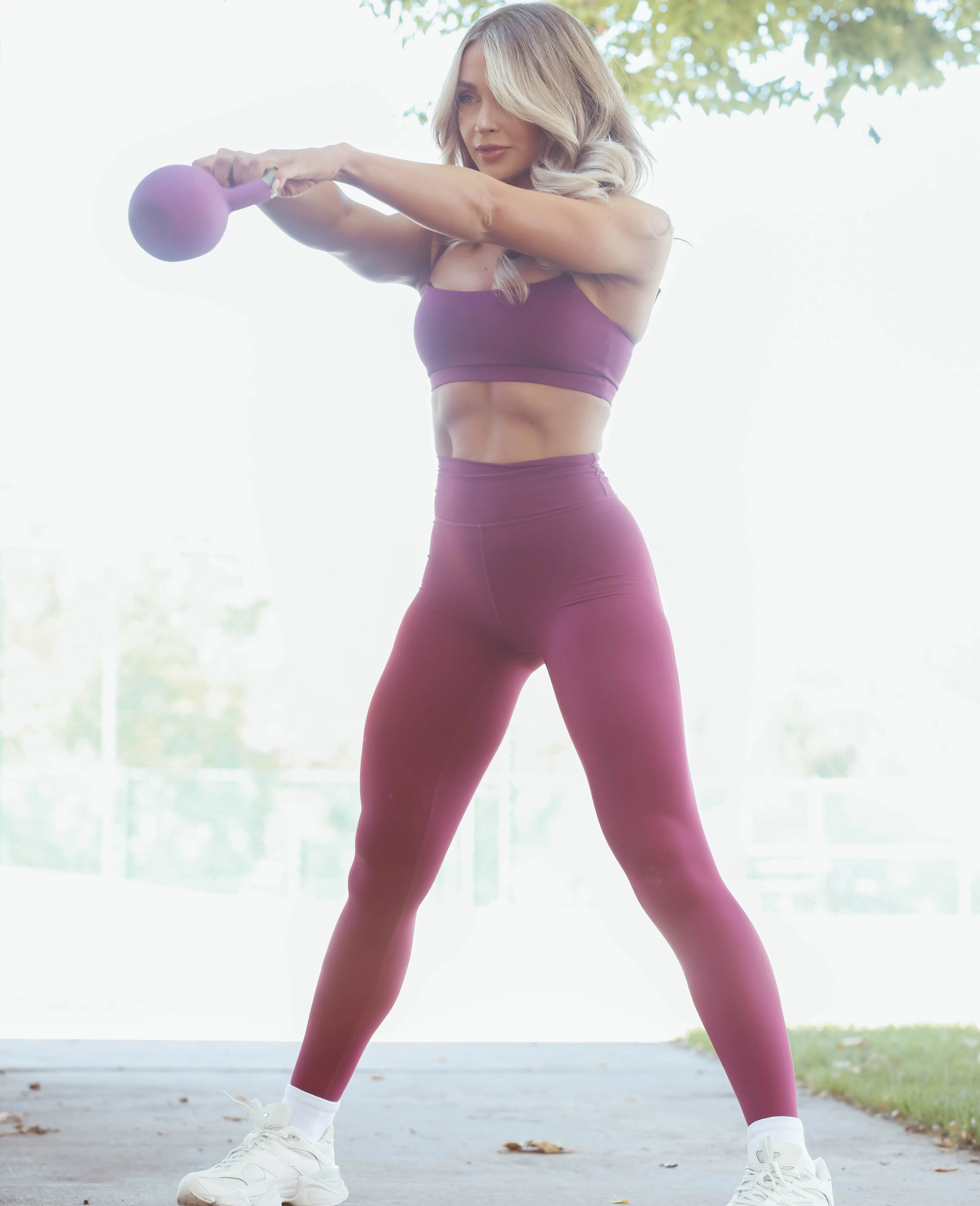 Strapped Bandeau Bra - Magenta