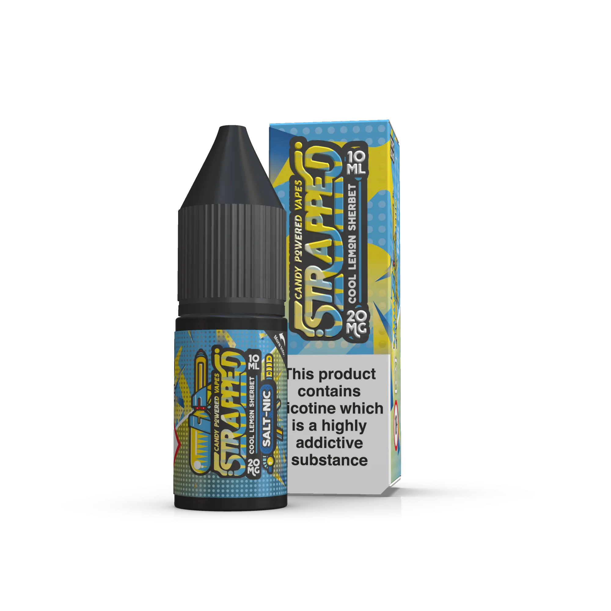 Strapped - Cool Lemon Sherbet Nic Salt 10ml