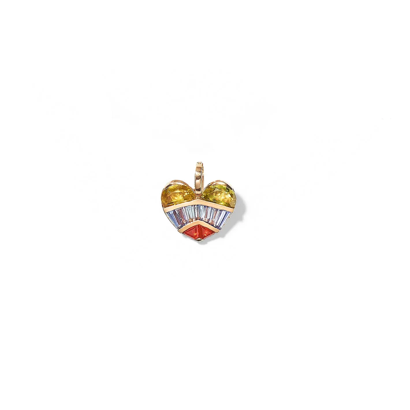 Strapped Heart Pendant - Sphene