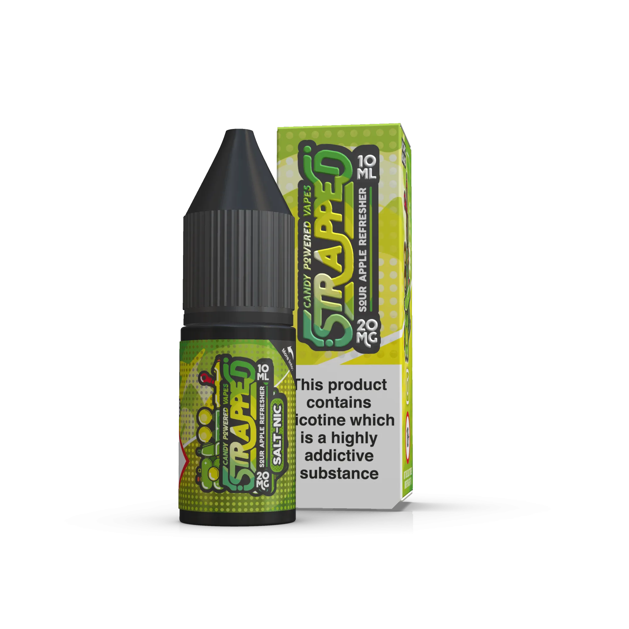 Strapped - Sour Apple Refresher Nic Salt 10ml