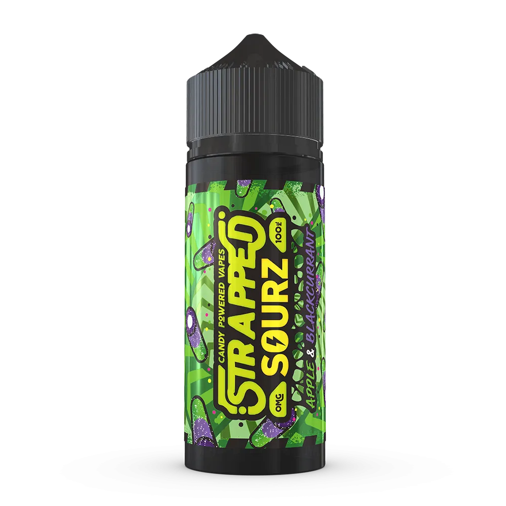 Strapped Sourz - Apple & Blackcurrant 100ml