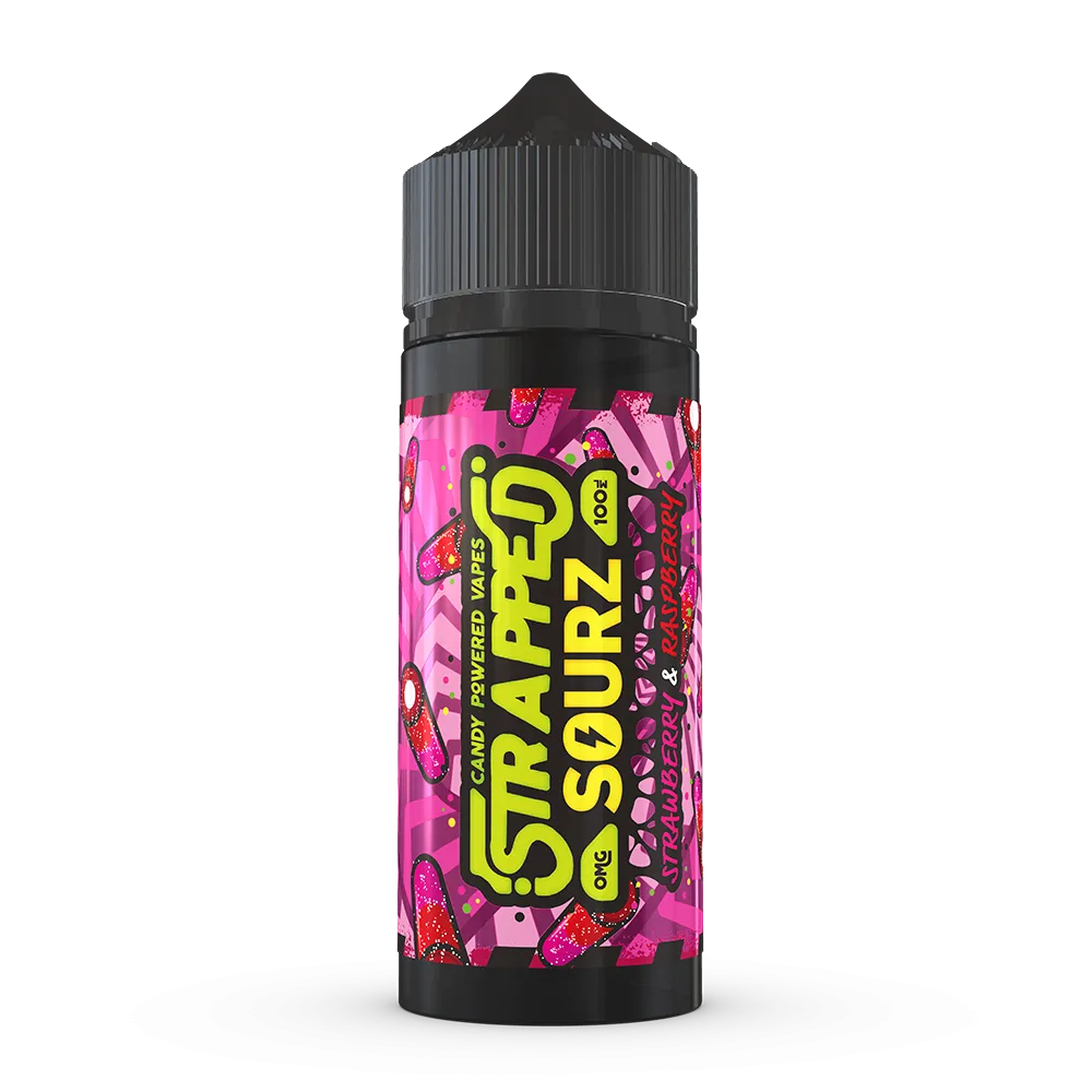 Strapped Sourz - Strawberry & Raspberry 100ml