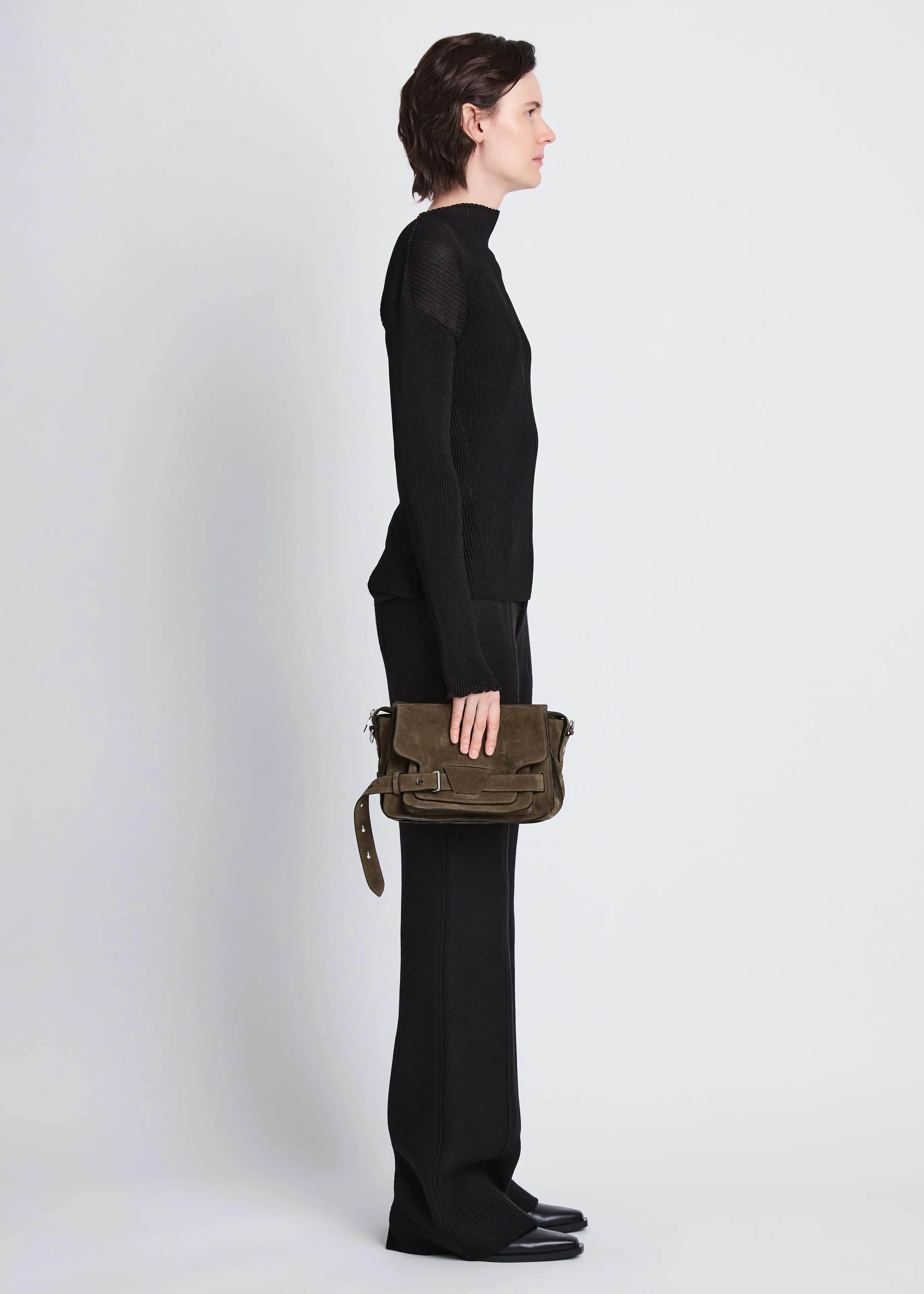 Suede Beacon Saddle Bag (Teak)