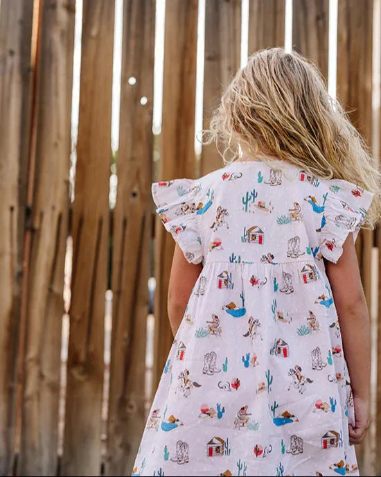 Sunday Dress - Pink Cowgirl