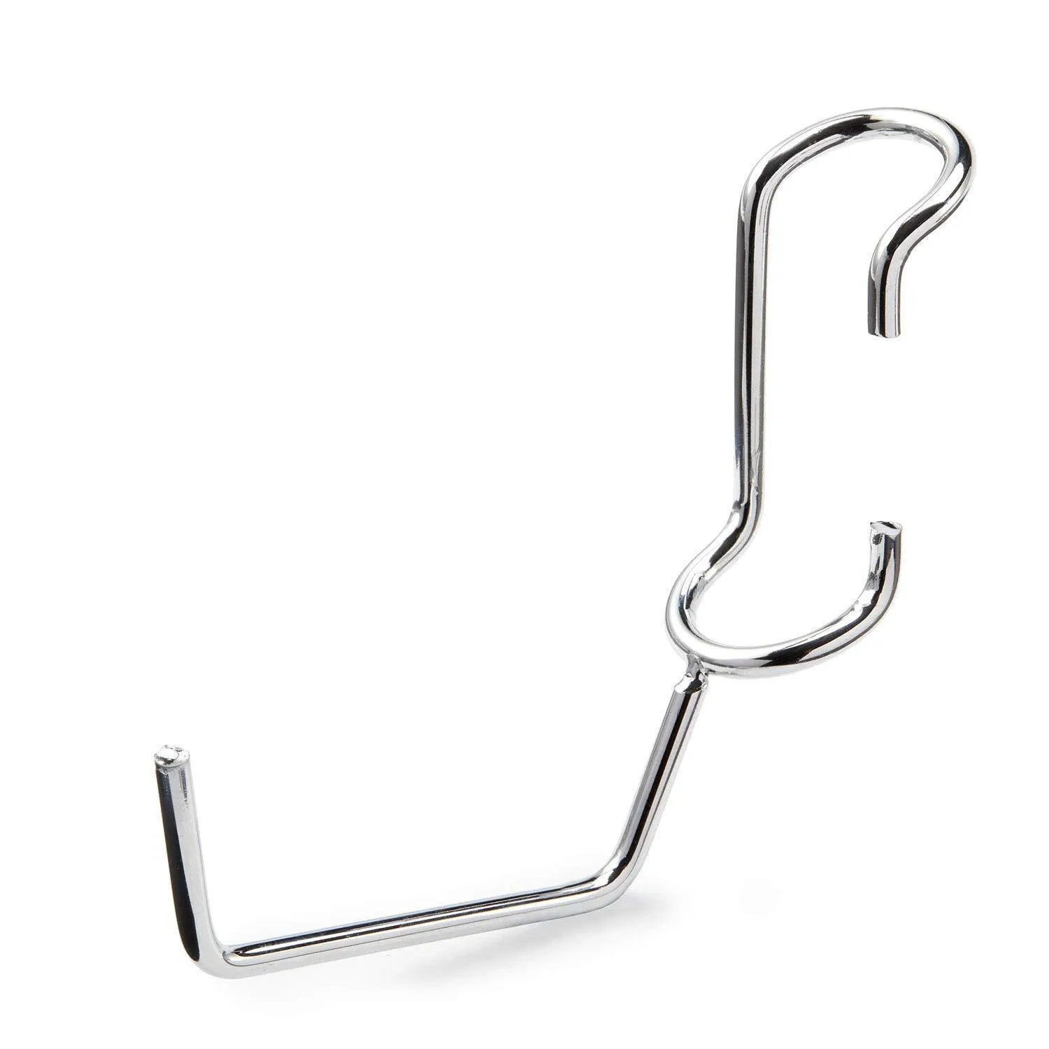 Sunway Shelf Pole Hooks 5-Pack | Utility Hanger Chrome | Best Solution for Garage Shelving Storage Organization | Use with Metal or Wire Shelves and Racks | Heavy Duty, Easy Installation