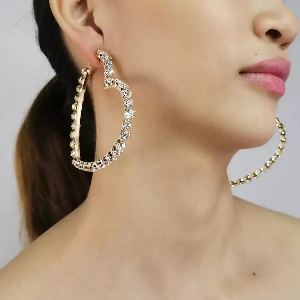 SWEETHEART HOOP EARRINGS