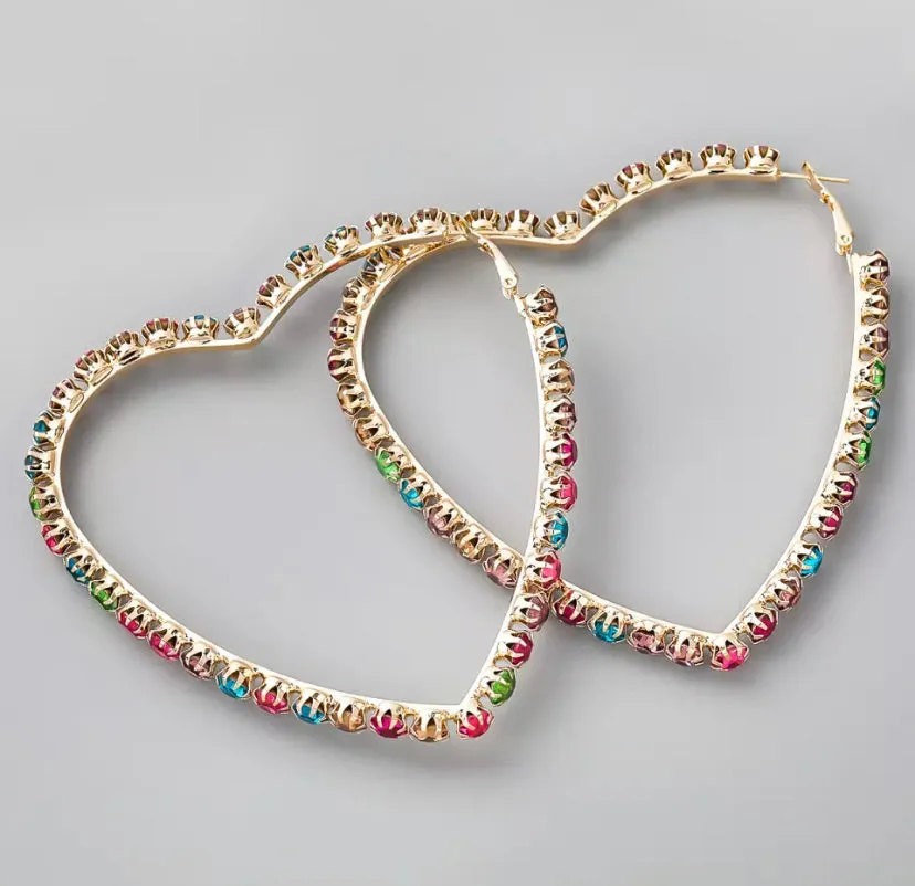 SWEETHEART HOOP EARRINGS
