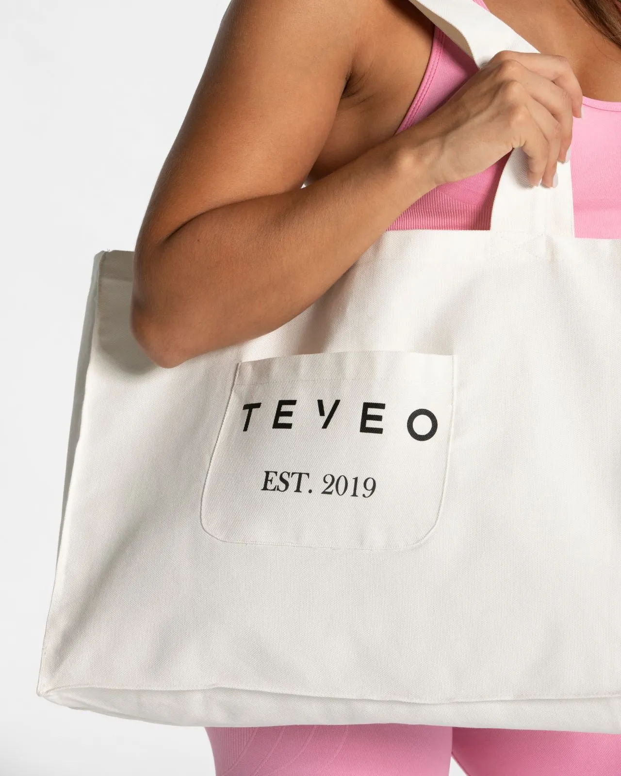 TEVEO TOTE BAG "Off White"