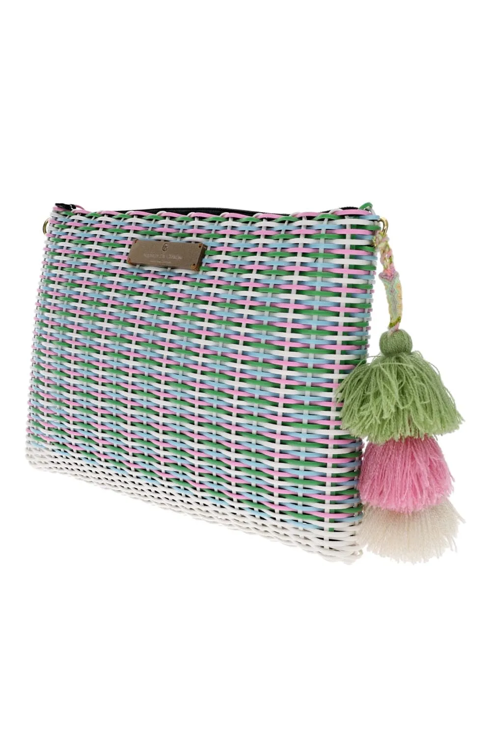 The Bougainvillea Woven Clutch