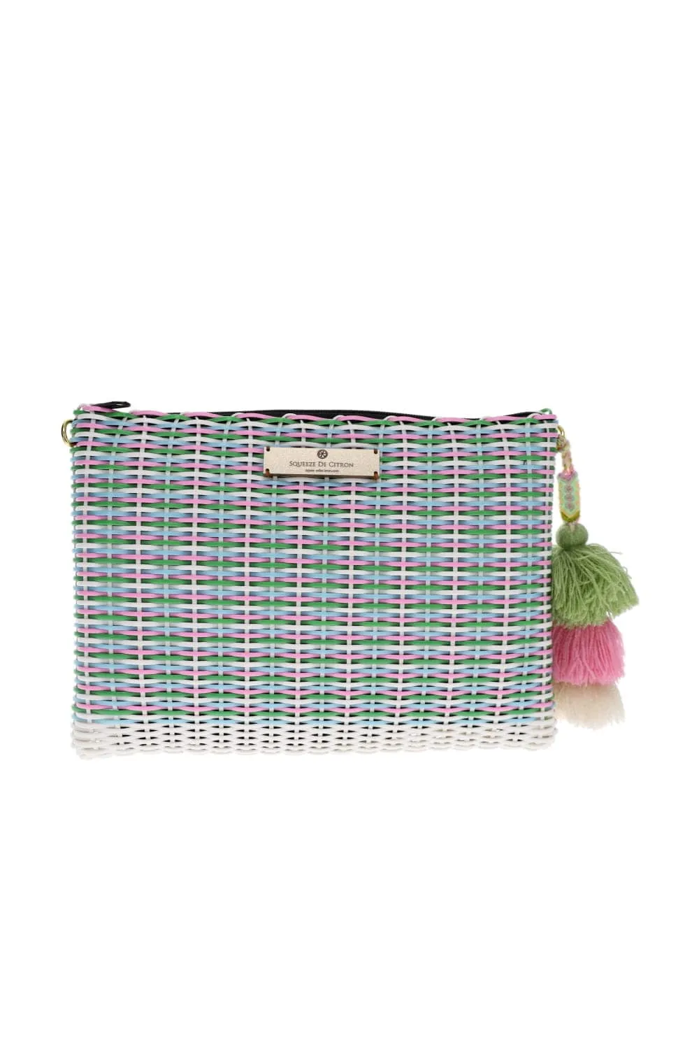 The Bougainvillea Woven Clutch